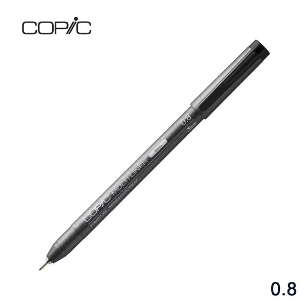 Copic Multiliner Black Pigment Ink Fineliner Pen for Illustration and Technical Drawing - Retail Maharaj