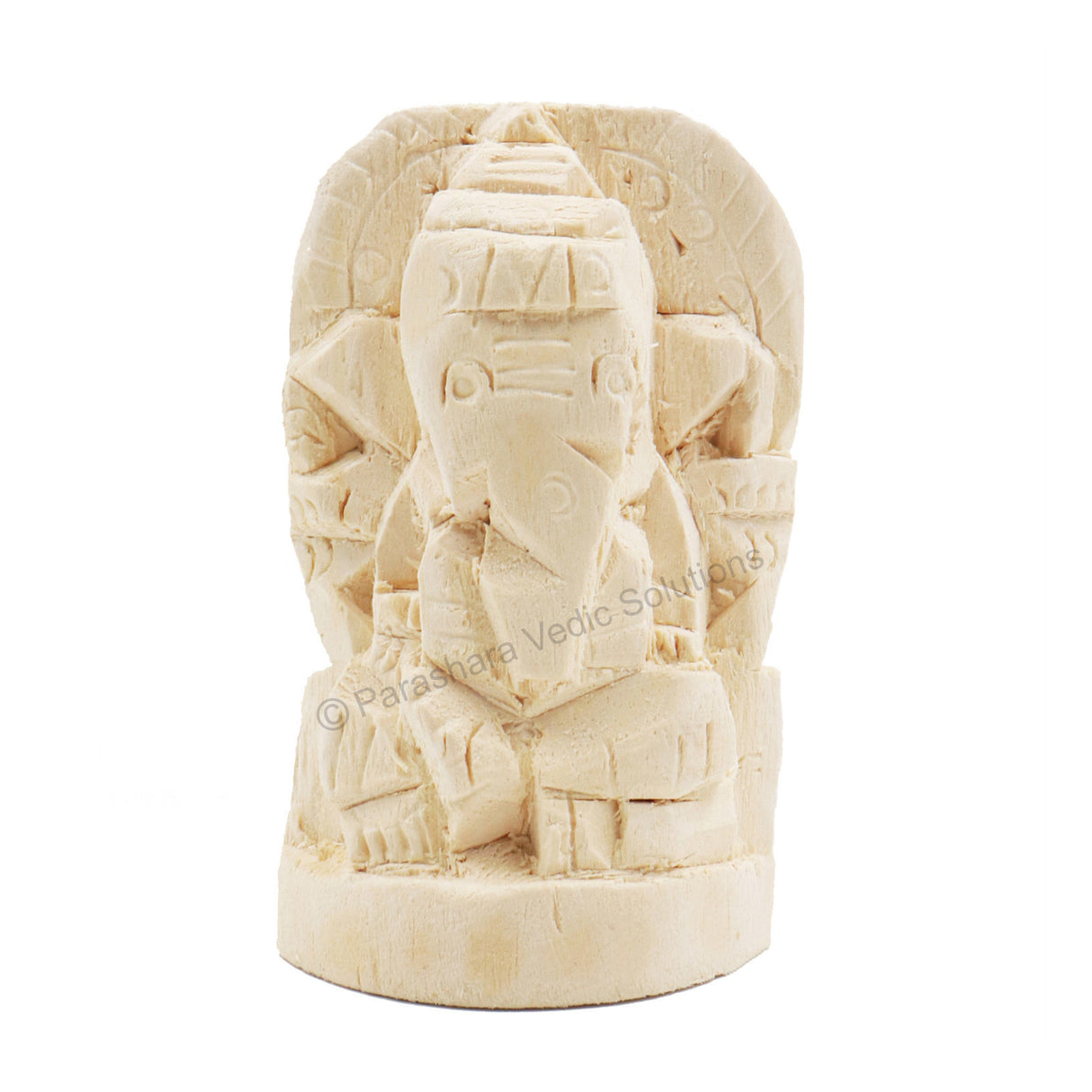 ARKAM Shwetark Ganpati/ Shvetark Ganapati/ Shwetarka Ganesh/ Shwetark Idol/ Aakwood Ganesh/ Aak Ganesha (Height: 2.5 inches, Color: Off White) - Retail Maharaj