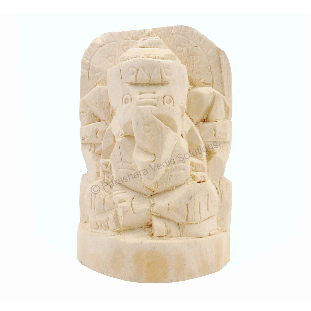 ARKAM Shwetark Ganpati/ Shvetark Ganapati/ Shwetarka Ganesh/ Shwetark Idol/ Aakwood Ganesh/ Aak Ganesha (Height: 4 inches, Color: Off White) - Retail Maharaj