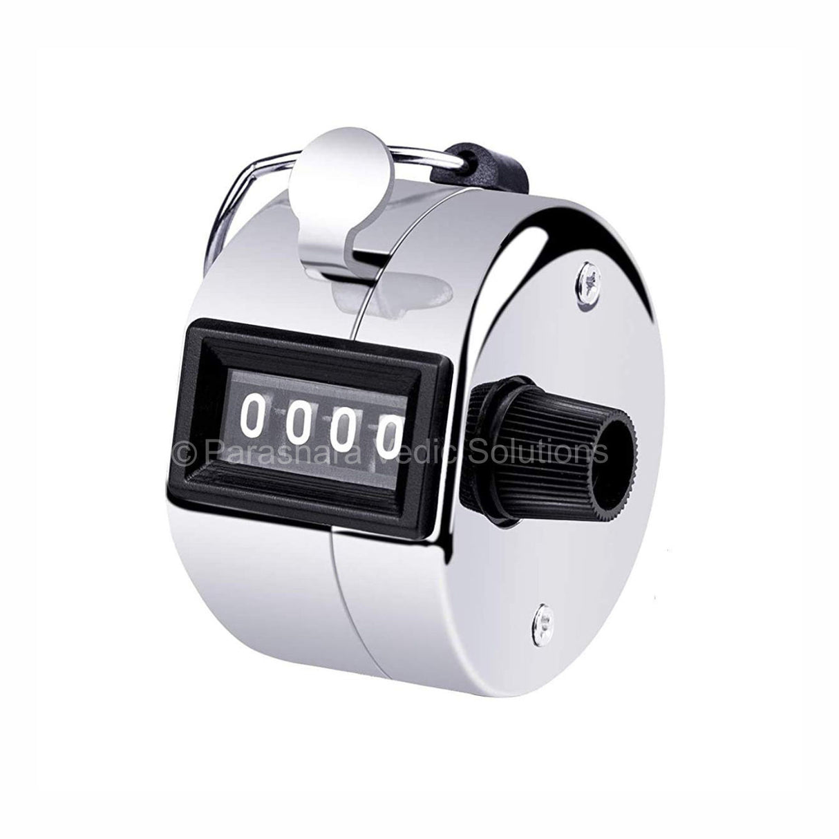 ARKAM Jap Counter/ Jaap Counter/ Tally Counter with Mechanical clicker and ring finger - Steel - (Color: Silver) - Retail Maharaj