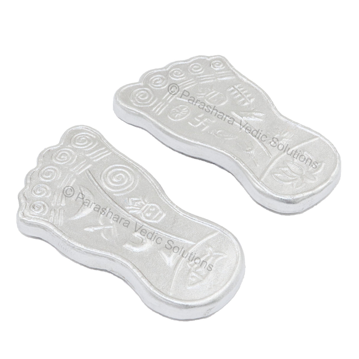 Arkam Parad Charan Paduka /Parad Lakshmiji Charan /Mercury Lakshmi Feet /Mercury Charan Paduka (105 grams) - Retail Maharaj