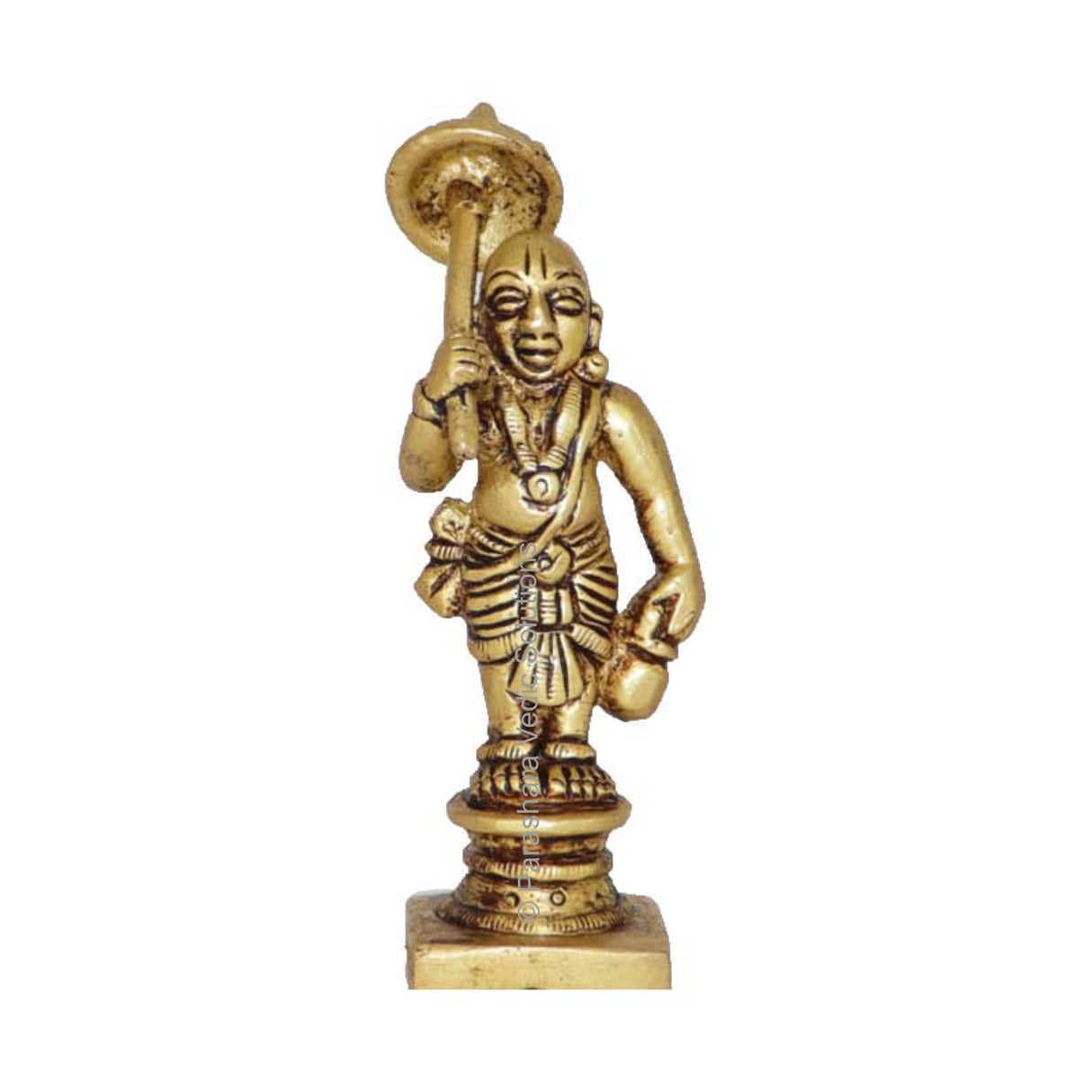 Arkam Brass Vaman Murti / Vaaman Idol / Pital Vishnu Vaman Avatar Statue - Antique Brass For Home / Temple / Office (Height: 9 cm, Weight: 140 gms) - Retail Maharaj