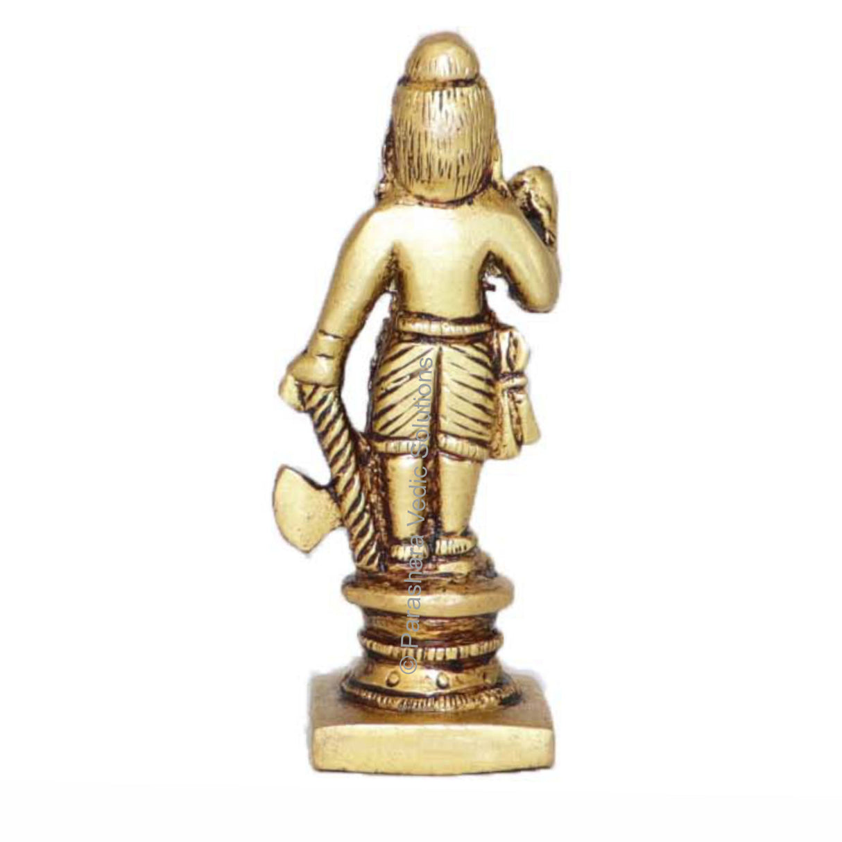 Arkam Brass Parshuram Murti / Parashuram Idol / Pital Vishnu Parshuram Avatar Statue - Antique Brass For Home / Temple / Office (Height: 7.5 cm, Weight: 120 gms) - Retail Maharaj