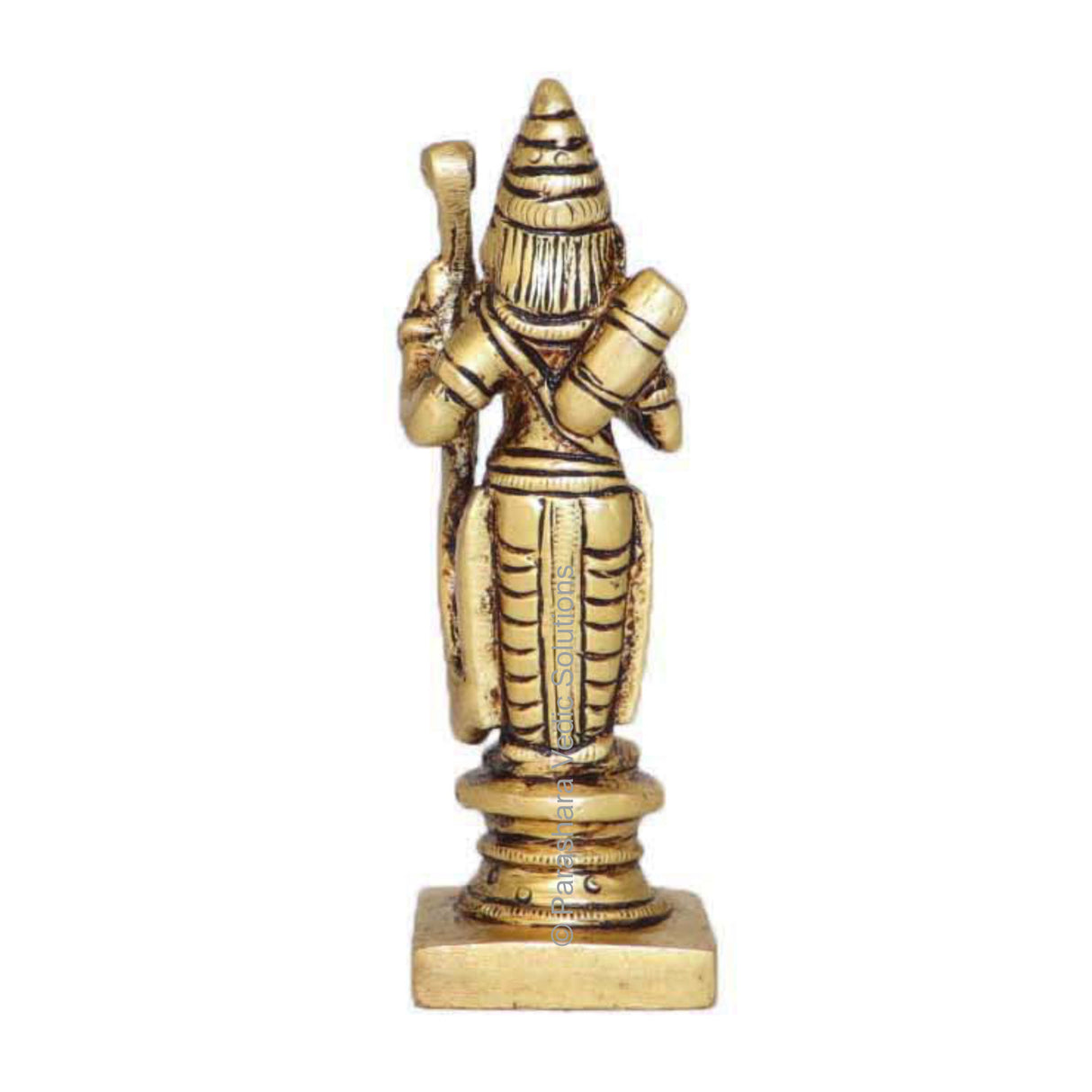 Arkam Brass Ram Murti / Rama Idol / Pital Vishnu Ram Avatar Statue - Antique Brass For Home / Temple / Office (Height: 8.1 cm, Weight: 130 gms) - Retail Maharaj