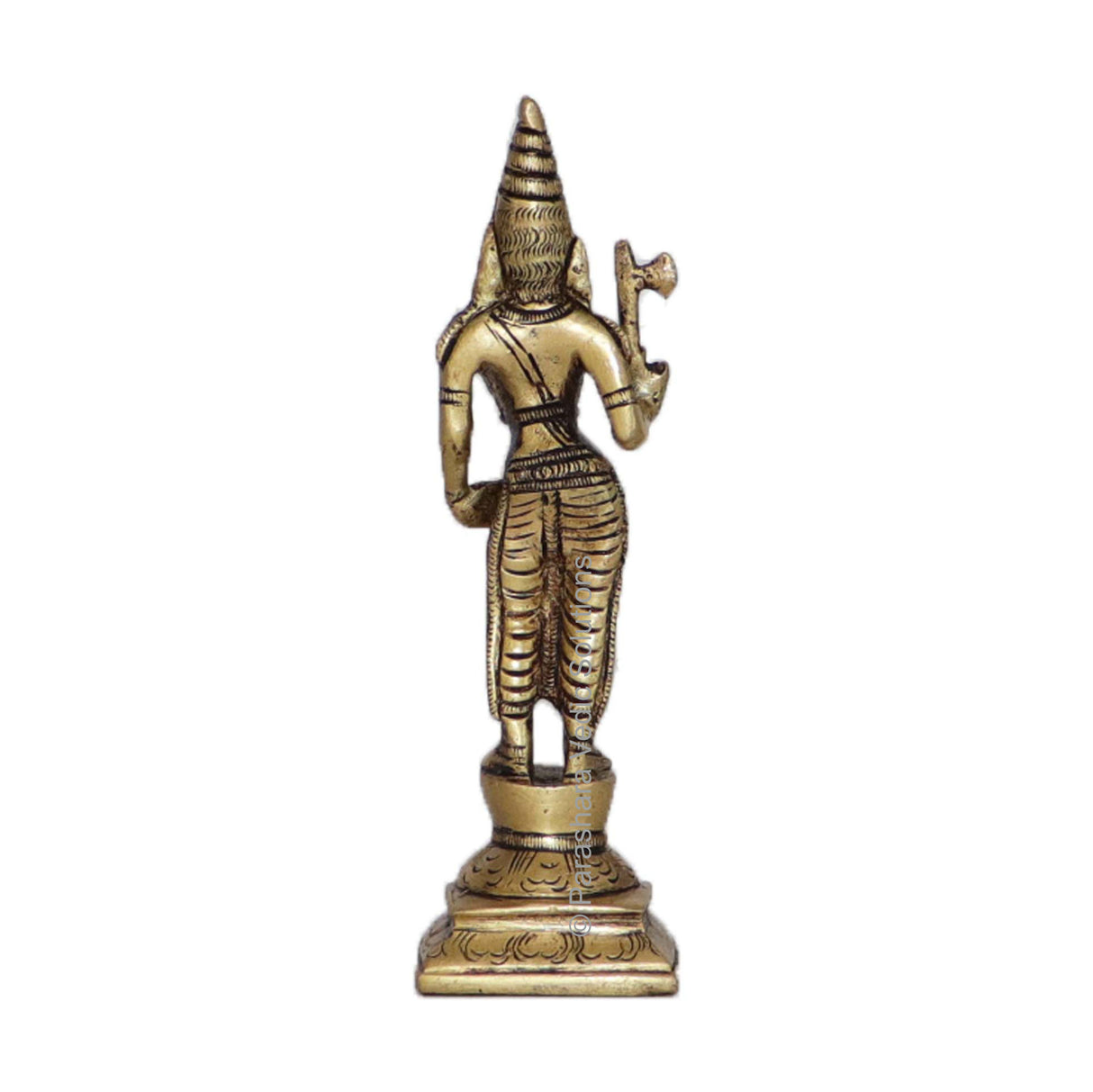 Arkam Brass Parshuram Murti / Parashuram Idol / Pital Vishnu Parshuram Avatar Statue - Antique Brass For Home / Temple / Office (Height: 15.4 cm, Weight: 360 gms) - Retail Maharaj