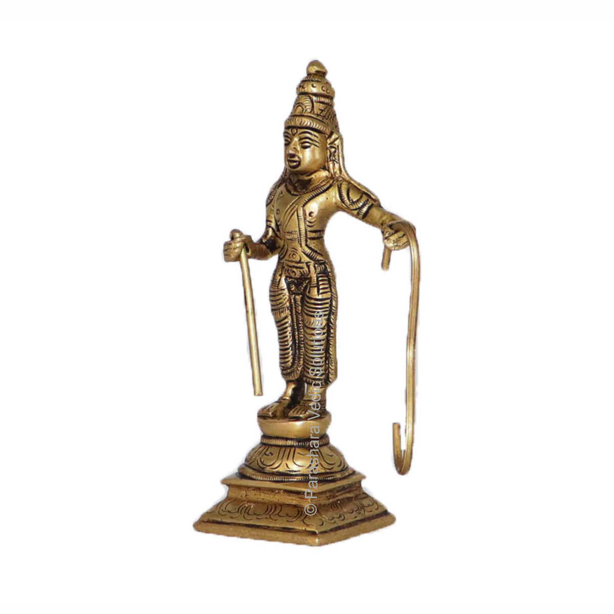Arkam Brass Ram Murti / Rama Idol / Pital Vishnu Ram Avatar Statue - Antique Brass For Home / Temple / Office (Height: 14.6 cm, Weight: 360 gms) - Retail Maharaj