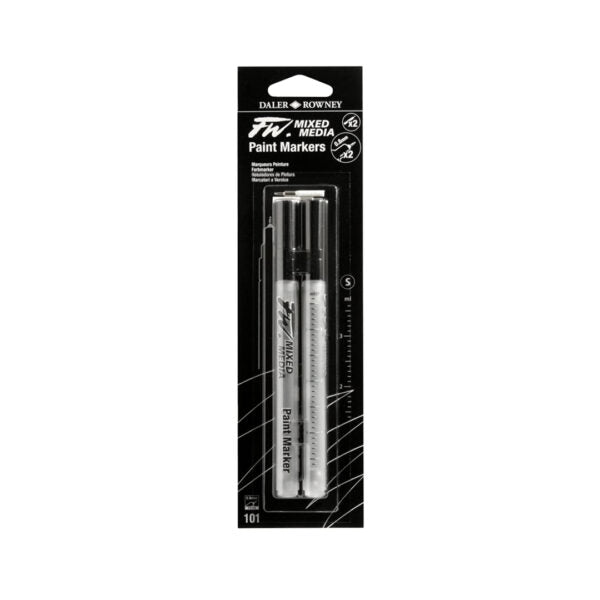 Daler Rowney FW Refillable Empty Paint Markers for Mixed Media - Retail Maharaj