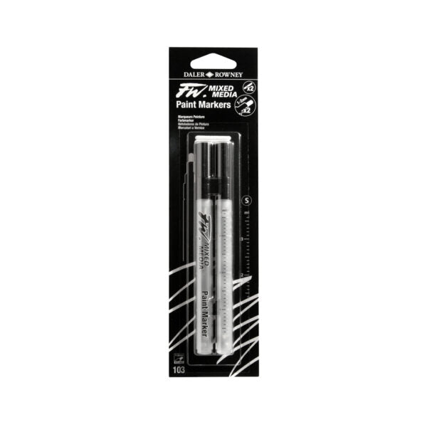 Daler Rowney FW Refillable Empty Paint Markers for Mixed Media - Retail Maharaj