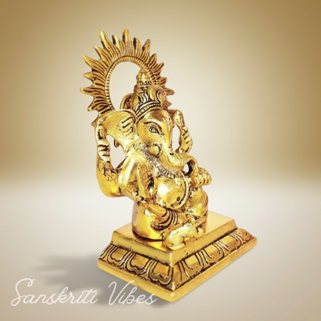 Ganesha Metal Statue Decorative Showpiece for Home and Office Decoration - Retail Maharaj