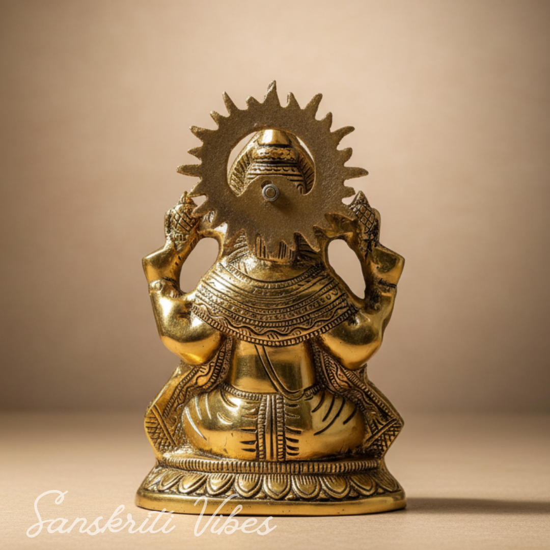 Ganesha Metal Statue for Temple Pooja and Home Decoration - Retail Maharaj