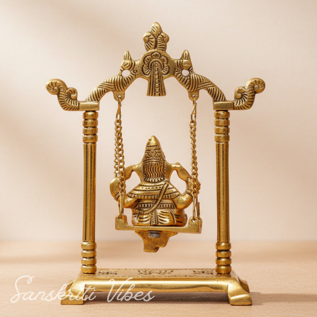 Ganesh Ji Jhula Idol Decorative Showpiece for Home and Pooja Room - Retail Maharaj