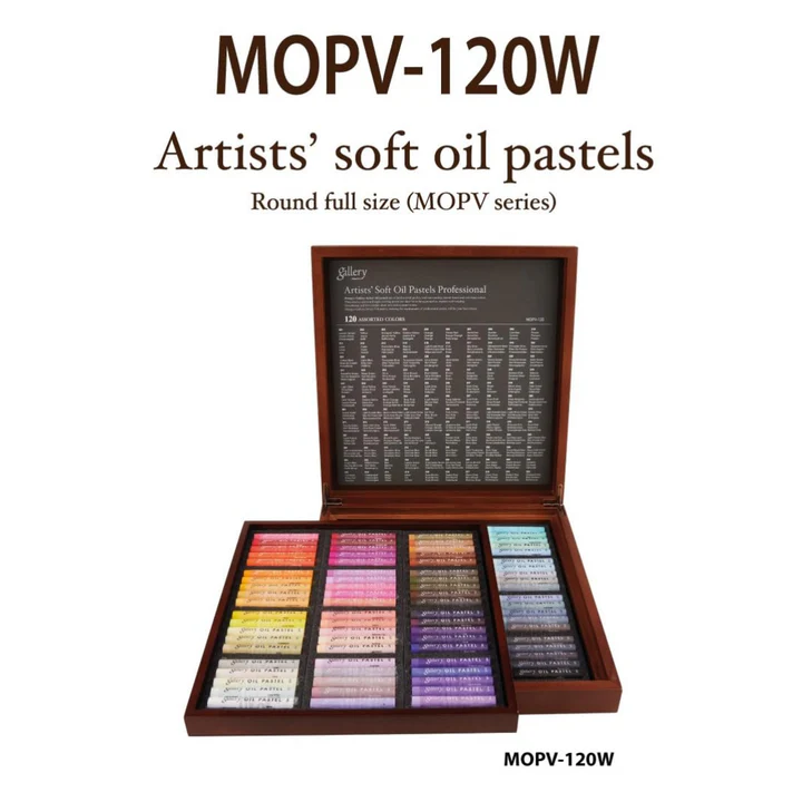 Mungyo Gallery Soft Oil Pastels Set of 120 in Wooden Box – Multi Colors - Retail Maharaj