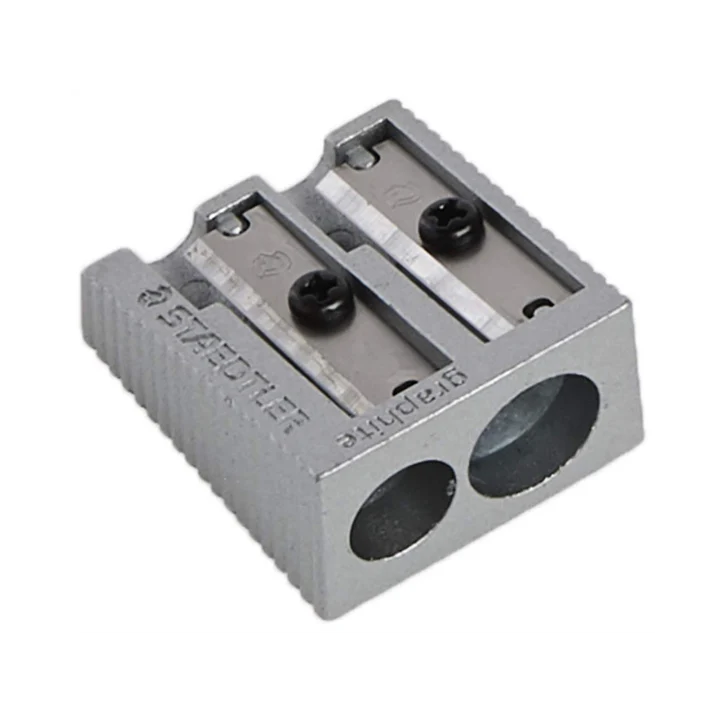 Staedtler Double Hole Metal Sharpener – Premium Quality for Standard and Jumbo Pencils - Retail Maharaj