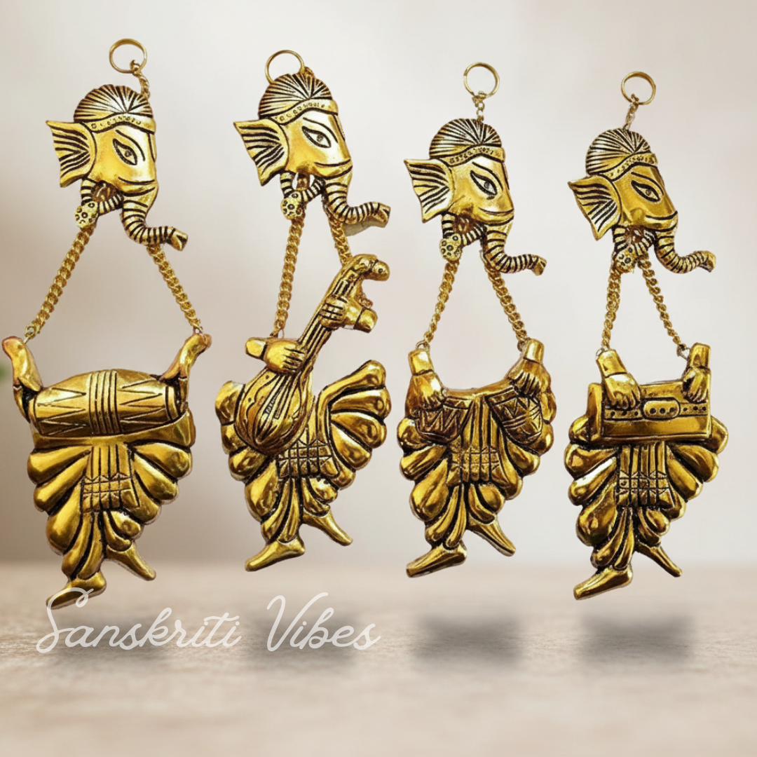 Wall Hanging Ganesha Ji Decorative Aluminium Wall Art Beautiful Ganesh Wall Decor Ideal for Home and Wedding Gifts - Retail Maharaj