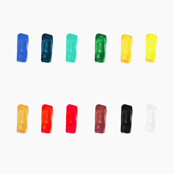 Camel Artist Water Colours Assorted pack of tubes, 12 shades in 5 ml - Retail Maharaj