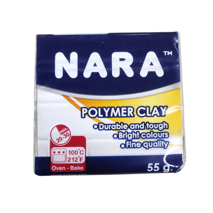 Nara Polymer Clay for Sculpting and Craft Modeling White Shade - Retail Maharaj