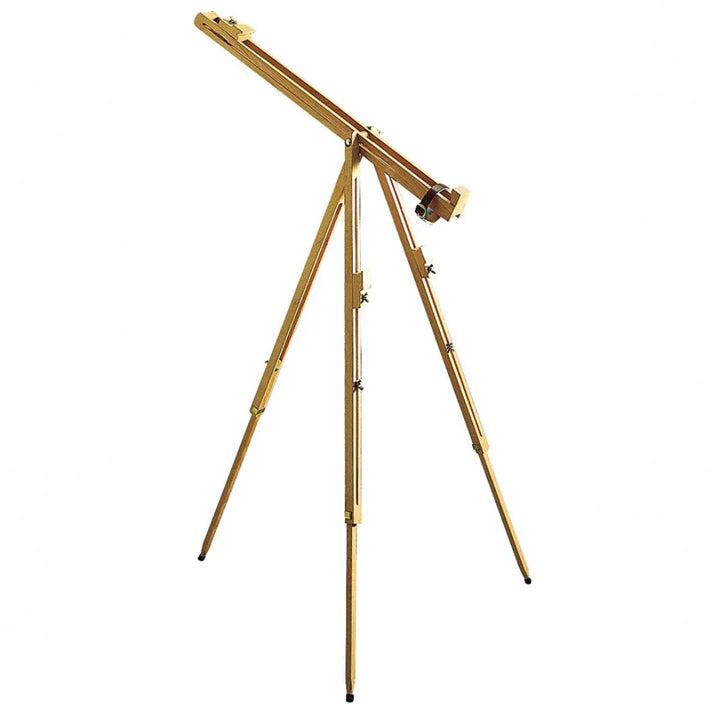 Brustro Artists' Sketching Tilted Wooden Easel Light – Solid Beechwood, Telescopic Legs, Portable - Retail Maharaj