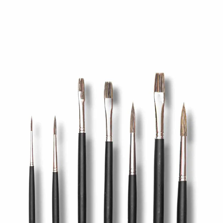 Retail Maharaj Mix Media Brush Set of 7 Velour - Retail Maharaj
