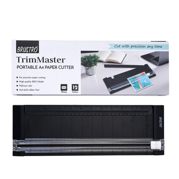 Brustro Trim Master Portable A4 Paper Cutter 12 Inches - Retail Maharaj