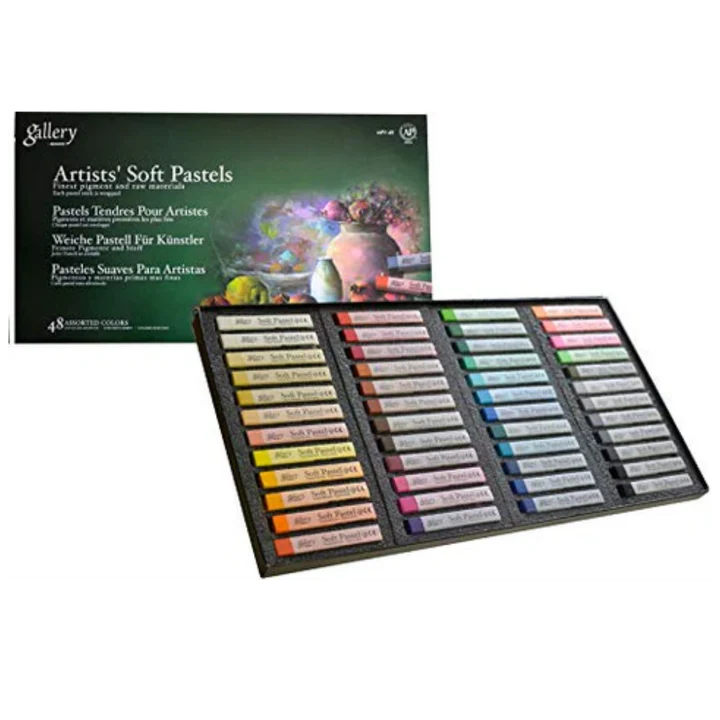 Mungyo Gallery Artists' Soft Pastels Set of 48 – High-Quality Colors for Professional Art and Craft - Retail Maharaj