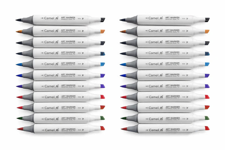 Camel Art Markers Pack of 24 Shades - Retail Maharaj