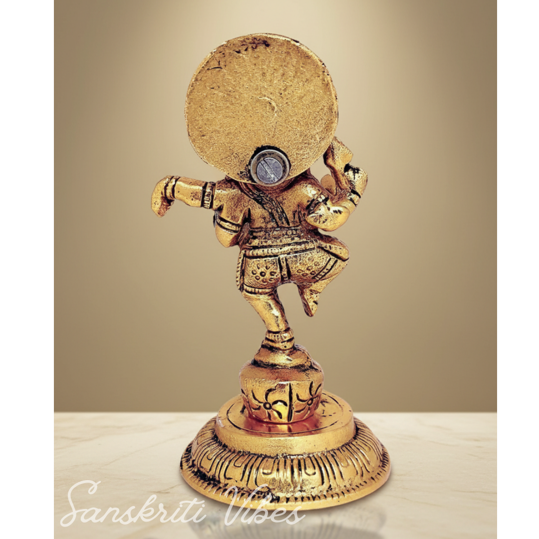 Ganesha Metal Statue Murti for Pooja Decorative Ganesh Idol for Home Mandir and Auspicious Gifting - Retail Maharaj
