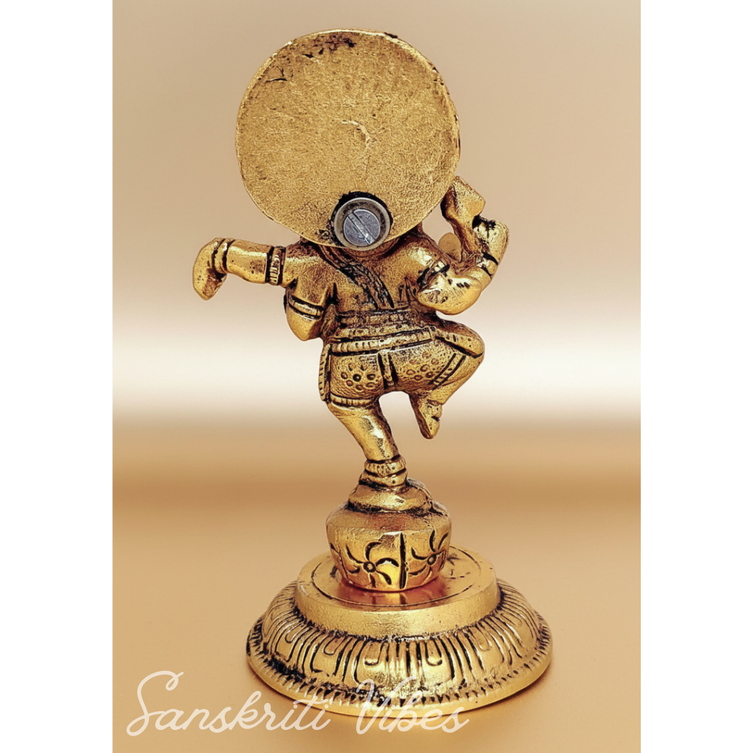 Ganesha Metal Statue Murti for Pooja Decorative Ganesh Idol for Home Mandir and Auspicious Gifting - Retail Maharaj