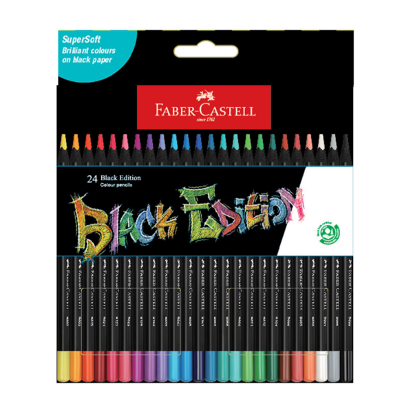 Faber Castell Black Edition Colour Pencils Set (12 & 24 Shades) - Retail Maharaj