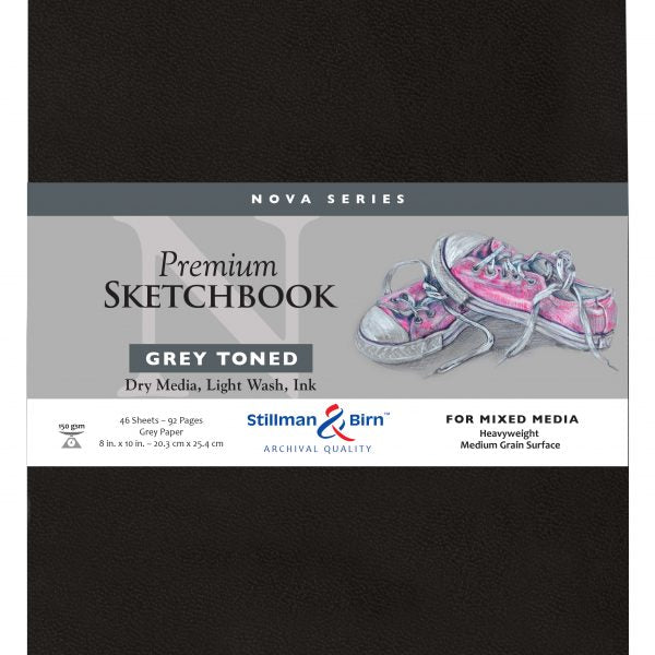Stillman Birn Grey Nova Series Medium Grain Sketchbook Open Stock - Retail Maharaj