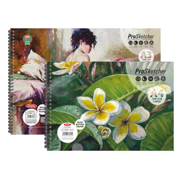 Anupam ProSketcher Drawing Book with Butter Paper 140 GSM - Retail Maharaj