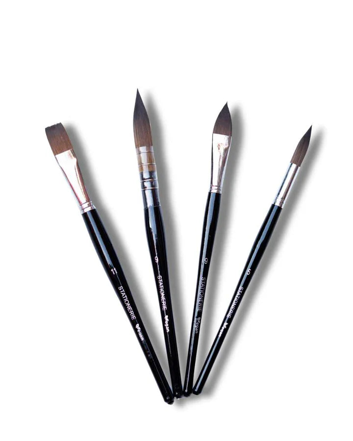 Stationerie Wash Mop Set of 4 Kolinsky Synthetic - Retail Maharaj