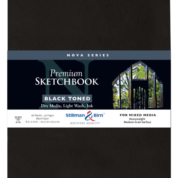 Stillman and Birn Black Nova Series Sketchbook for Mixed Media and Ink - Retail Maharaj