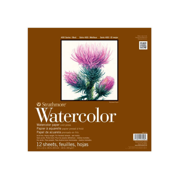 Strathmore 400 Series Watercolor Paper Pads Cold Press Professional Sheets - Retail Maharaj