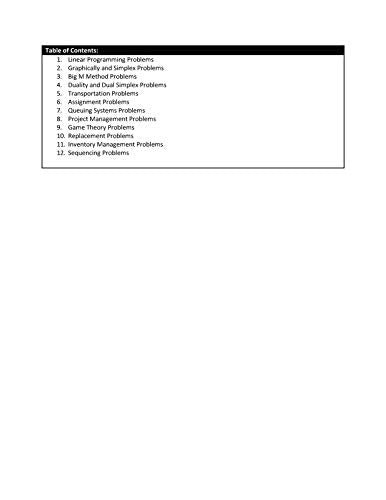 Operations Research: Question Bank | e - Retail Maharaj