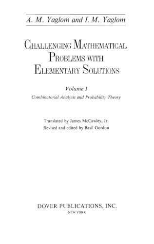 Yaglom-Challenging Mathematical Problems - Retail Maharaj
