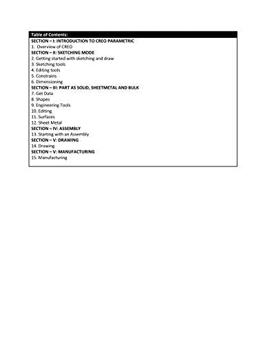 Understanding CREO Parametric through Examples | e - Retail Maharaj
