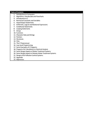 C for Environmental Scientists and Engineers | e - Retail Maharaj