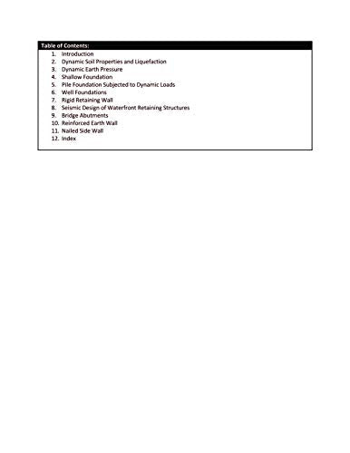 Analysis and Design of Foundations and Retaining Structures Subjected To Seismic Loads | e - Retail Maharaj