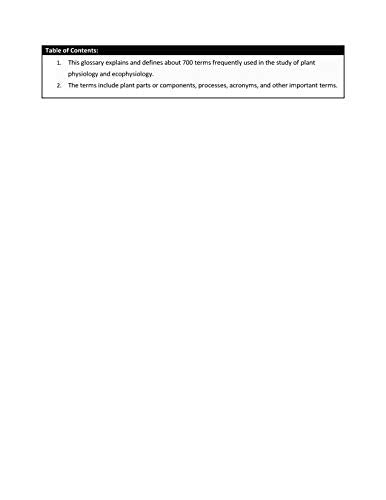 Plant Ecophysiology | k - Retail Maharaj