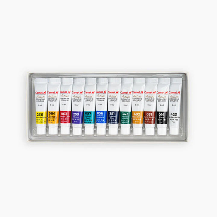 Camel Artist Gouache Colour Set 12 Shades - Retail Maharaj