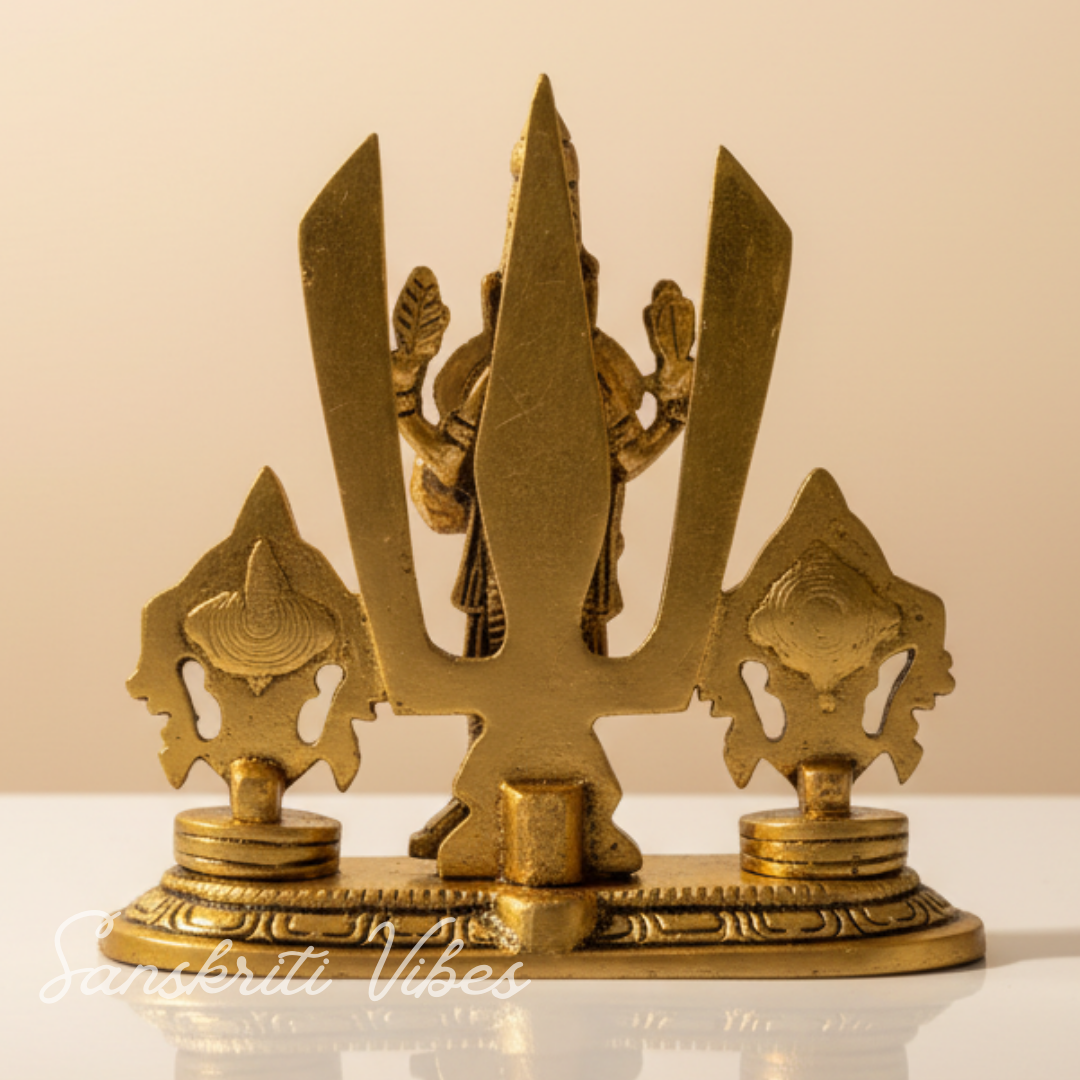 Tirupati Balaji Venkateswara Swami Idol with Shankh Chakra Tilak Namah | Gold-Plated Antique Decorative Statue for Home Temple & Office - Retail Maharaj