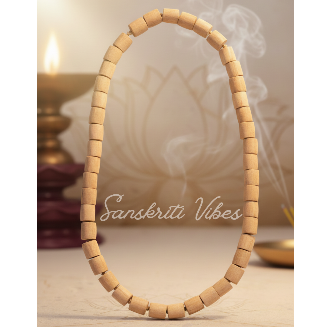 Iskcon 54 Shyama Tulsi Beads Kantha Haar – Cylindrical Beads for Devotion - Retail Maharaj