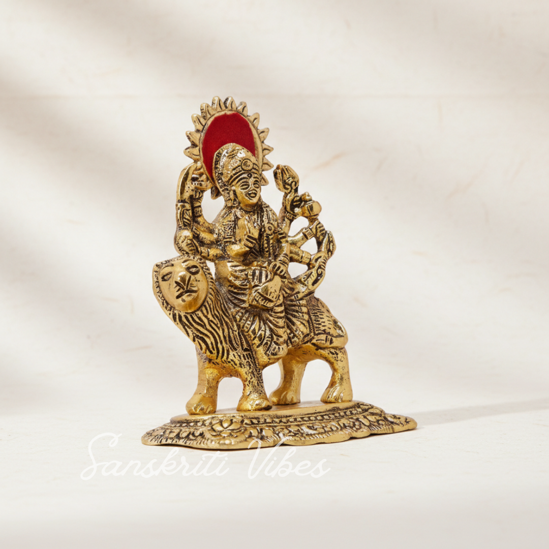 Gold Plated Durga Maa Murti - Retail Maharaj