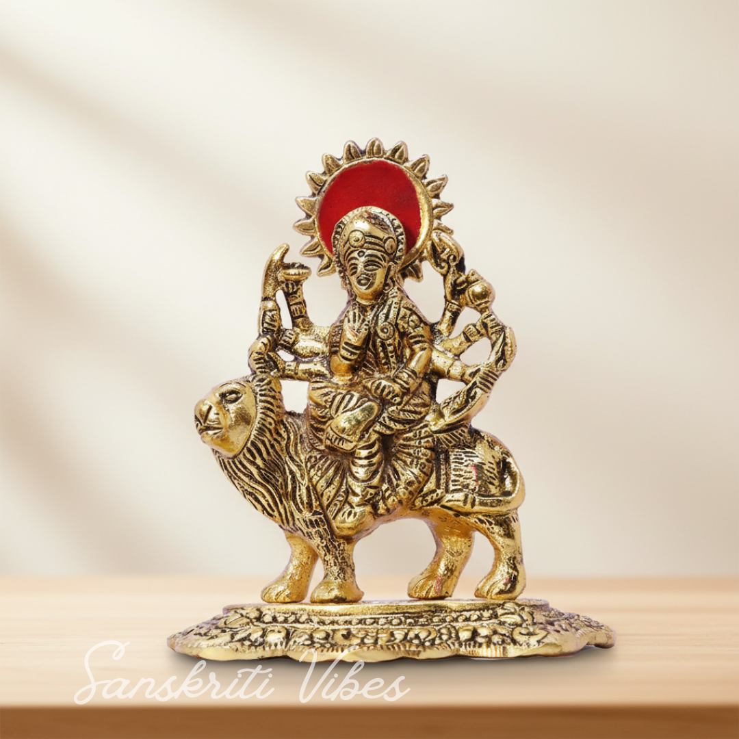 Gold Plated Durga Maa Murti - Retail Maharaj