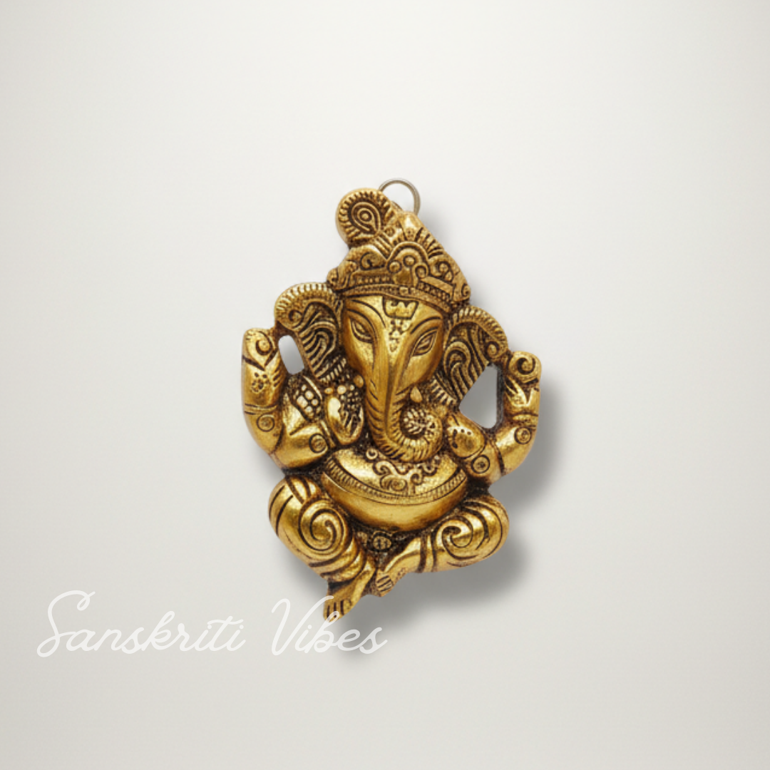 Handicraft Wall Hanging Ganesha Ji For Rooms - Retail Maharaj