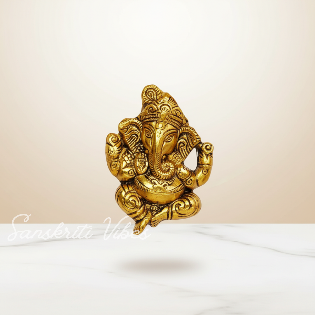 Handicraft Wall Hanging Ganesha Ji For Rooms - Retail Maharaj