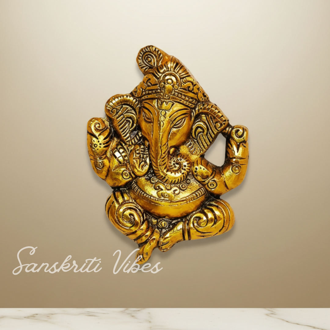 Handicraft Wall Hanging Ganesha Ji For Rooms - Retail Maharaj