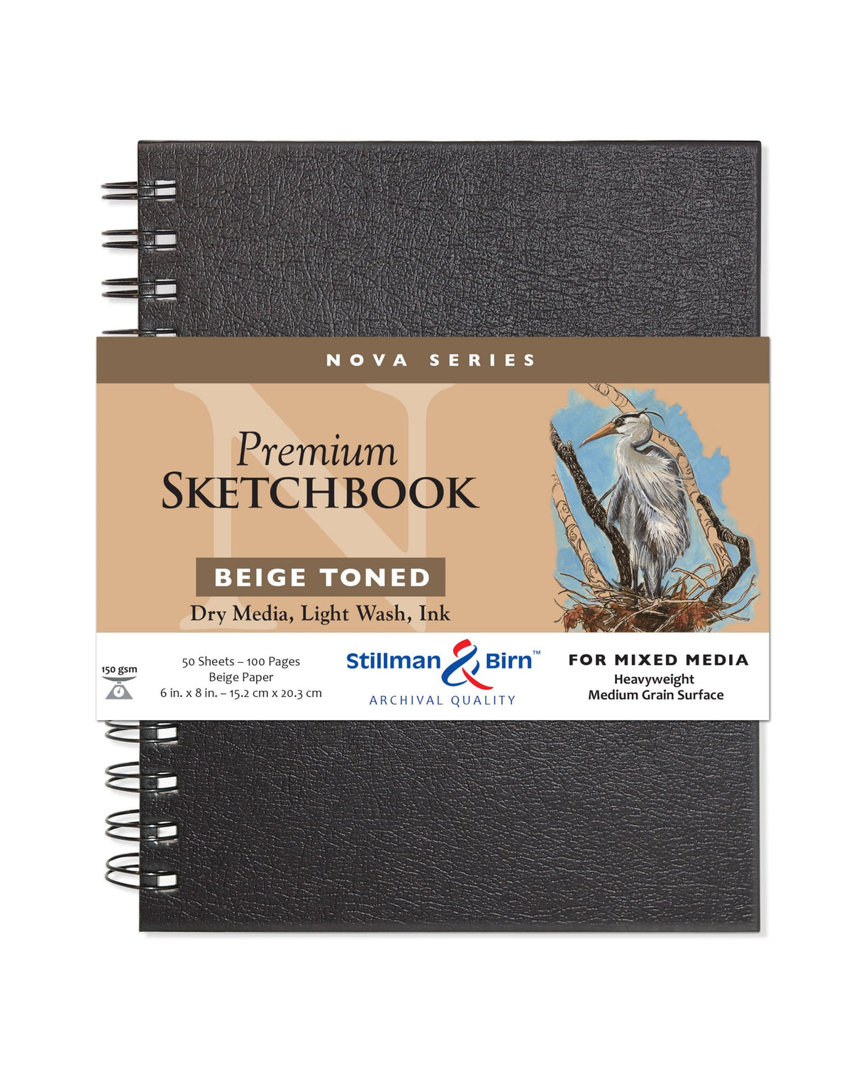 Stillman and Birn Nova Series Beige Sketchbook for Dry Media Ink and Light Wash - Retail Maharaj