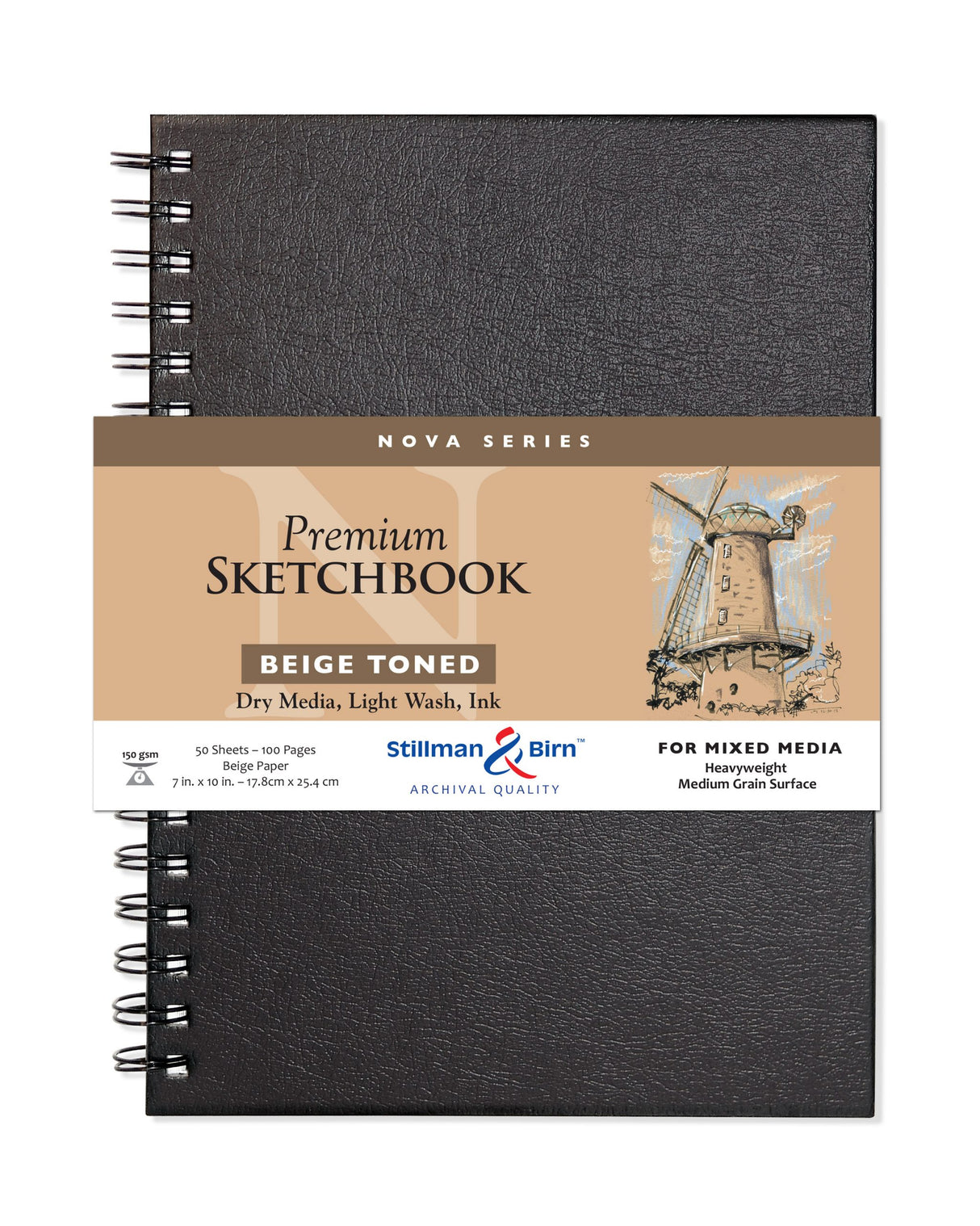 Stillman and Birn Nova Series Beige Sketchbook for Dry Media Ink and Light Wash - Retail Maharaj
