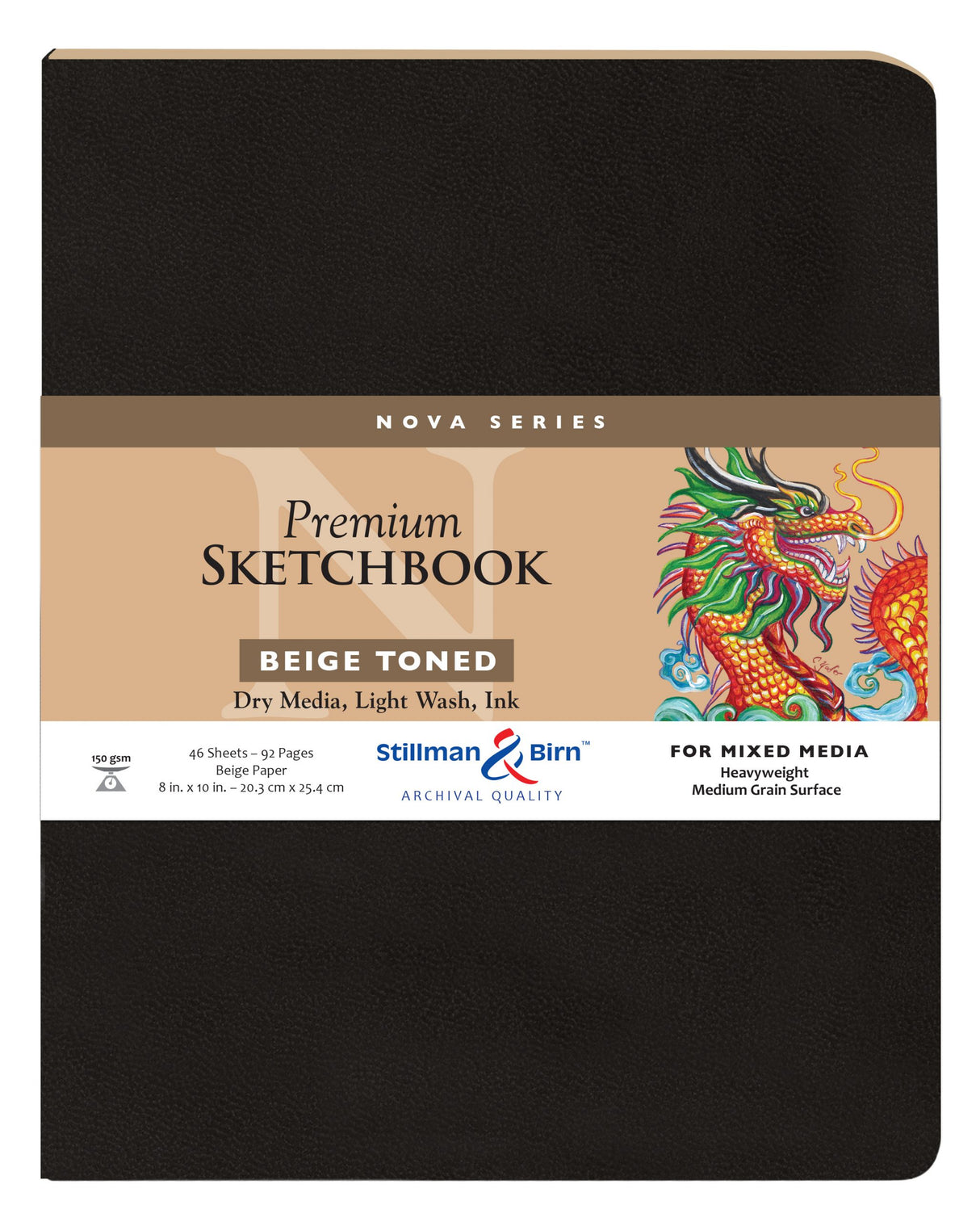 Stillman and Birn Nova Series Beige Sketchbook for Dry Media Ink and Light Wash - Retail Maharaj